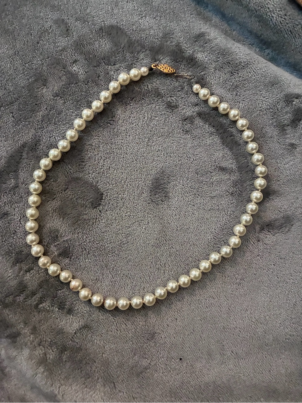 Vintage Antique Pearl Strand Necklace
